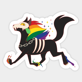 Ghost Puppy Pride - Gay Sticker